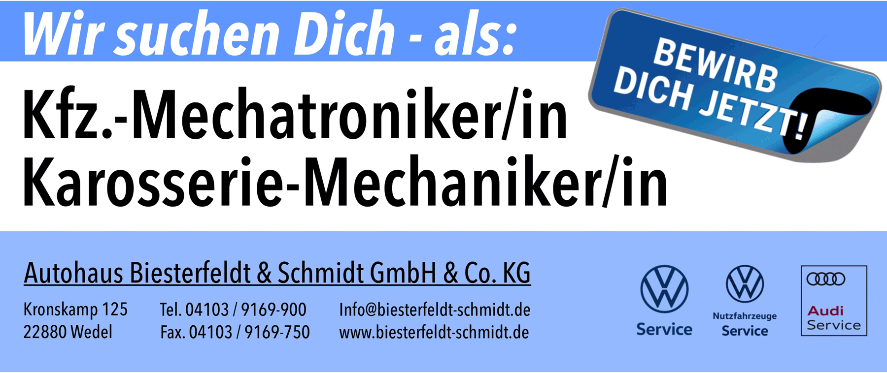 Stellenanzeige